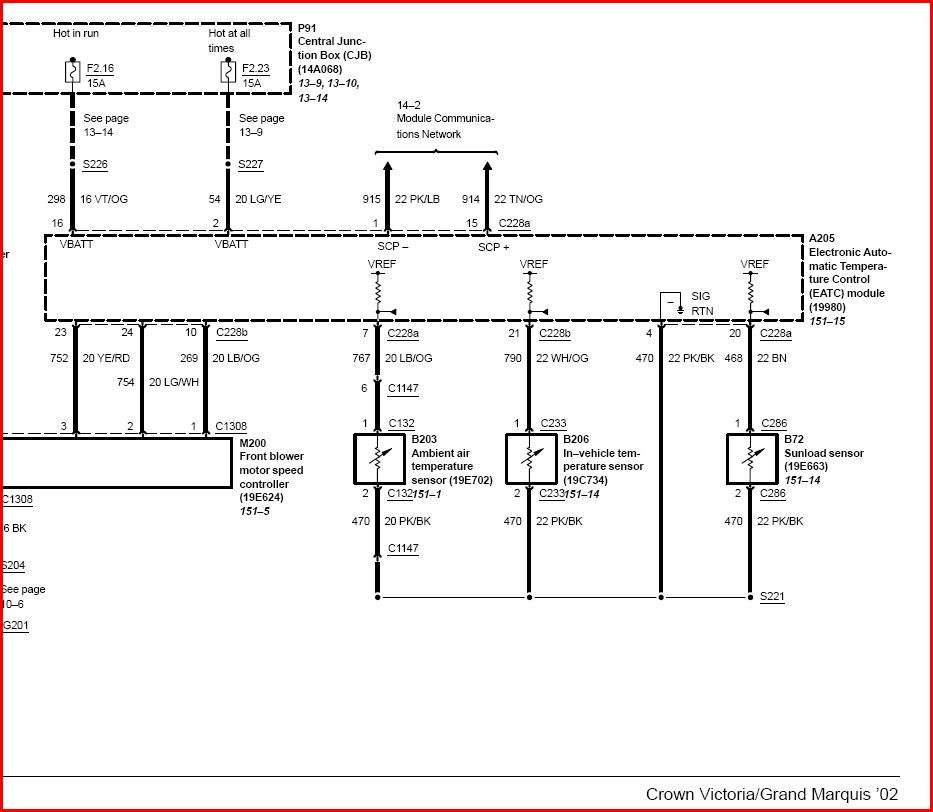 2002 Wiring Diagram for EATC | Body and Interior | Crownvic.net